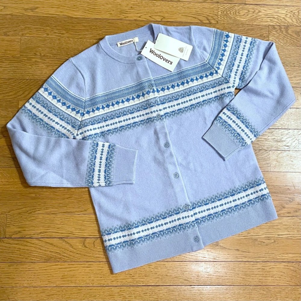 Fair Isle Cardigan by Woolovers NWT